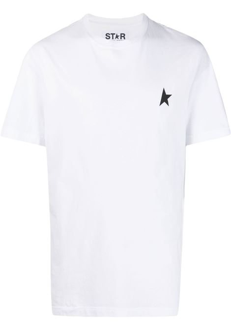 White logo printed T-shirt Golden Goose - men